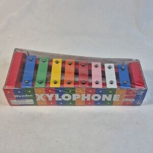 Schylling Colorful Wooden Xylophone Educational Musical Toy Instrument